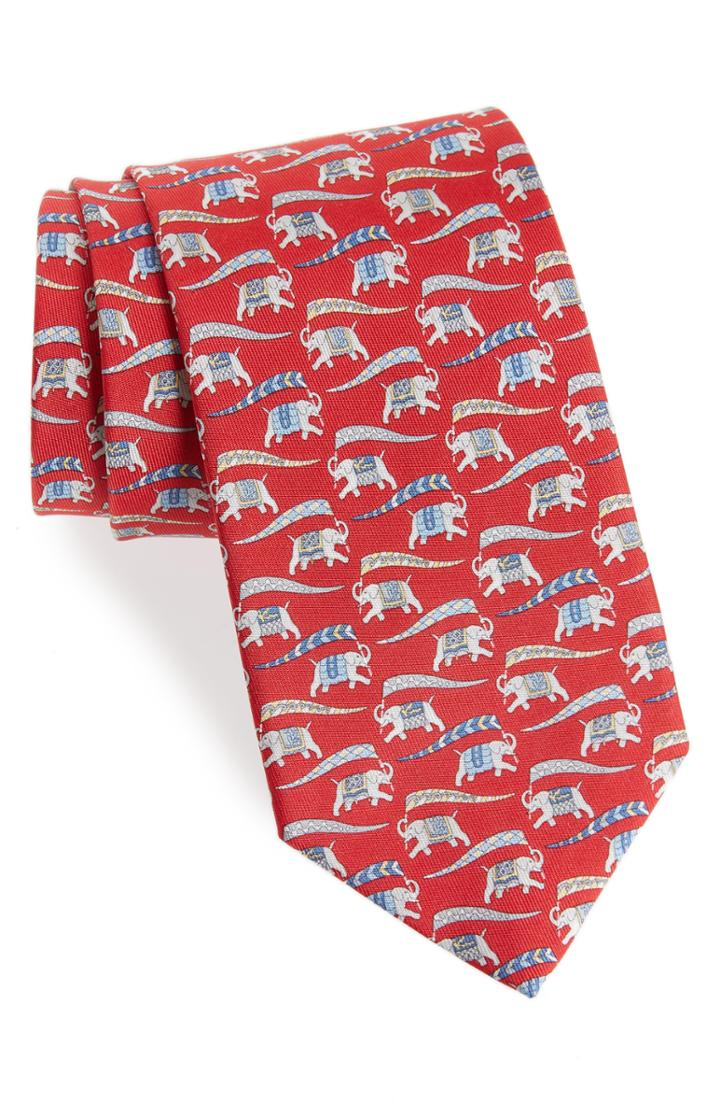 Men's Salvatore Ferragamo Vilco Print Silk Tie