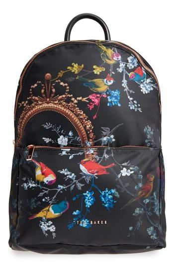Ted Baker London Opulent Fauna Backpack - Black