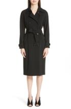 Women's Max Mara Calmi Trench Coat Us / 38 It - Black