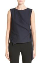 Women's Armani Collezioni Side Tie Gilet Us / 38 It - Blue