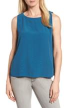 Women's Eileen Fisher Tencel Blend Tank, Size - Blue/green