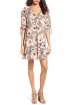 Women's Soprano Jules Split Sleeve Shift Dress - Grey