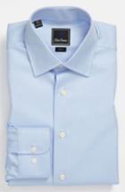 Men's David Donahue Trim Fit Dress Shirt - 32/33 - Blue