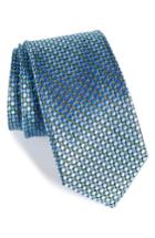 Men's Nordstrom Men's Shop Carter Dot Silk Tie, Size X-long - Blue