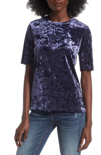 Women's Bp. Crushed Velour Tee - Blue