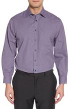 Men's Nordstrom Men's Shop Smartcare Classic Fit Check Dress Shirt .5 33 - Purple