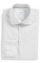 Men's Eton Contemporary Fit Geometric Dress Shirt - - White