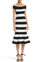 Women's Milly Stripe Off The Shoulder Mermaid Dress