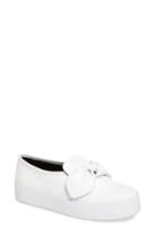 Women's Rebecca Minkoff Stacey Bow Platform Sneaker .5 M - White