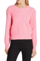 Women's Milly Plaited Rib Sweater, Size - White