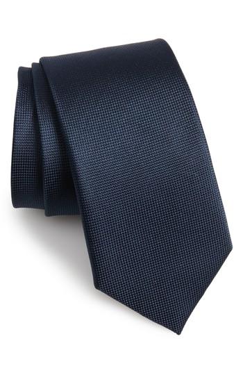 Men's The Tie Bar Solid Silk Tie, Size X-long X-long - Blue