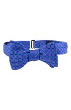 Men's Ted Baker London Tonal Squares Bow Tie, Size - Blue