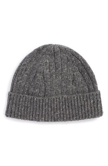 Men's Nordstrom Men's Shop Wool Blend Beanie - Black