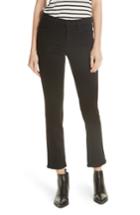Women's Frame 'le High Straight' High Rise Crop Jeans - Black