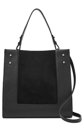 Botkier Park Slope Leather & Suede Satchel - Black
