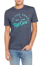 Men's Rip Curl Shred City Short Sleeve T-shirt - Blue