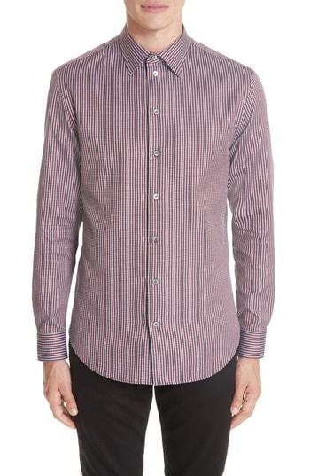 Men's Emporio Armani Regular Fit Solid Dress Shirt - Red