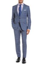 Men's Boss Novan/ben 10 Trim Fit Plaid Wool Suit