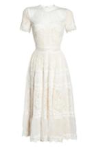 Women's Tadashi Shoji Lace Tea-length Dress - Ivory