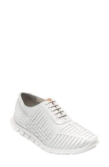 Women's Cole Haan Zerogrand Huarache Oxford B - White