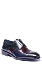 Men's Jared Lang Bryce Wingtip Derby Eu - Blue