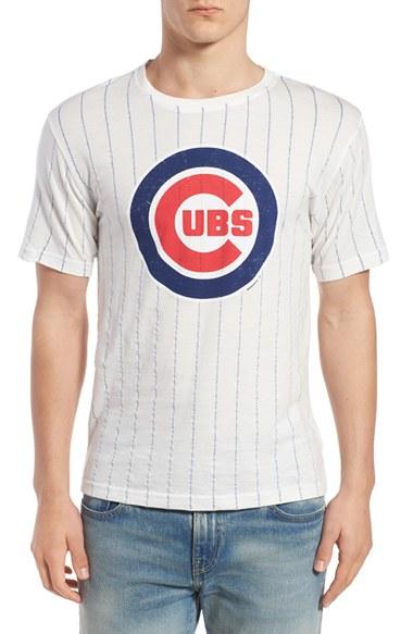 Men's Red Jacket 'chicago Cubs - Brass Tacks' Trim Fit T-shirt