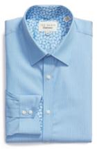 Men's Ted Baker London Endurance Trim Fit Dress Shirt .5 32/33 - Blue