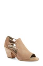Women's Eileen Fisher Nikki Peep Toe Sandal .5 M - Beige