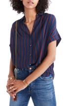 Women's Madewell Central Shirt, Size - Blue