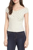 Women's Crisscross Off The Shoulder Top - Ivory