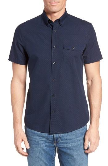 Men's Nordstrom Men's Shop Slim Fit Print Sport Shirt