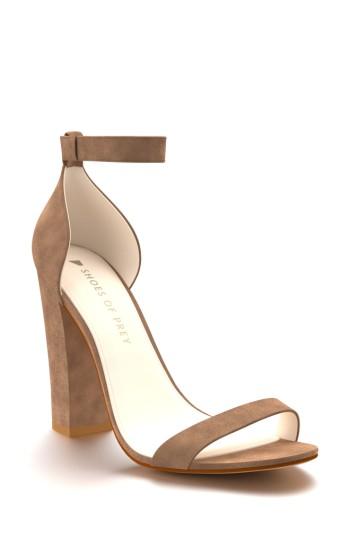 Women's Shoes Of Prey Ankle Strap Sandal .5 B - Brown