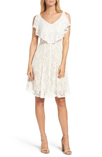 Women's Gabby Skye Lace Popover Dress - Ivory