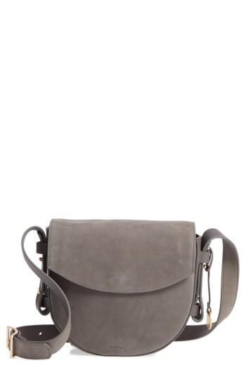 Skagen Lobelle Nubuck Saddle Bag - Grey