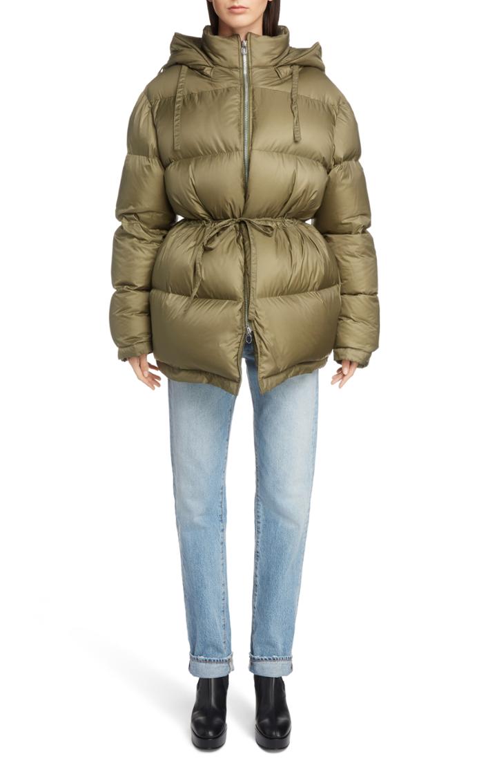 Women's Acne Studios Puffer Coat Us / 34 Eu - Green