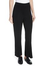 Women's Eileen Fisher Knit Ankle Bootcut Pants, Size - Black