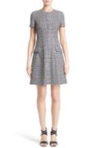 Women's Michael Kors Houndstooth Wool Jacquard A-line Dress