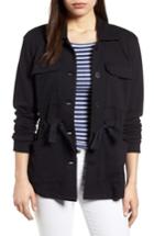 Women's Caslon Knit Utility Jacket - Black