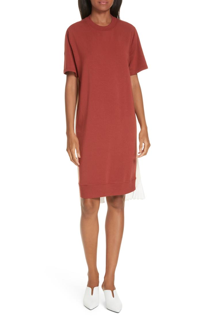 Women's Clu Mix Media Pleat Back Dress