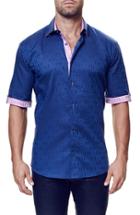 Men's Maceoo 'fresh' Trim Fit Jacquard Short Sleeve Sport Shirt