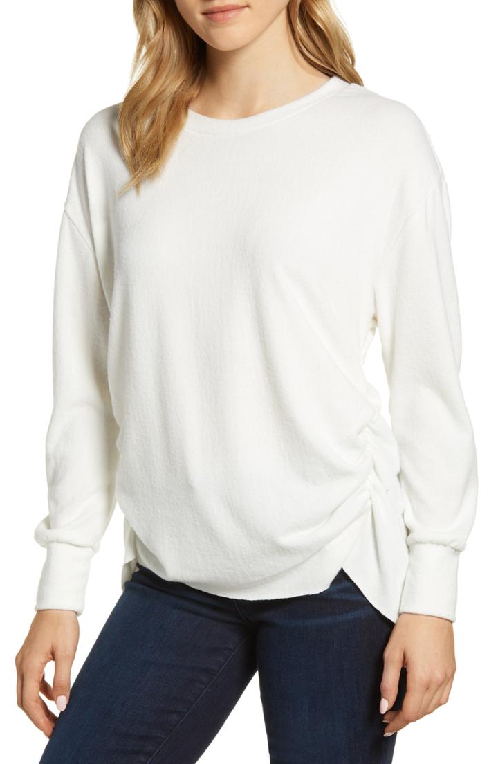 Women's 1.state Scrunch Neck Crop Top, Size - Pink