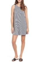 Women's Soprano Stripe Shift Dress - Grey
