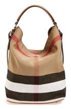 Burberry Medium Ashby Check Print Bucket Bag -