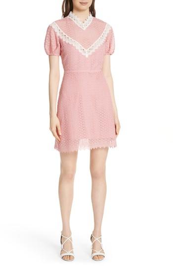 Women's Sandro Lace Dress Us / 36 Fr - Pink