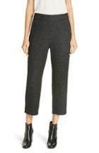 Women's Eileen Fisher Twill Knit Crop Trousers - Grey