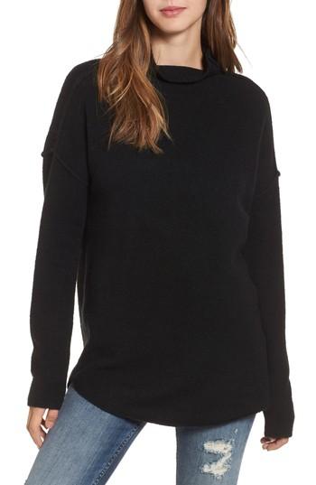 Women's Bp. Mock Neck Tunic - Black