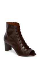 Women's Aquatalia Stefania Weatherproof Open Toe Bootie .5 M - Brown
