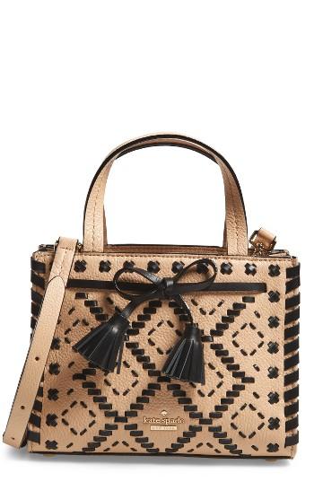 Kate Spade New York Hayes Street Mini Isobel Leather Satchel - Beige