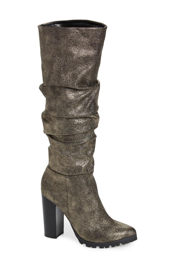 Women's Katy Perry Knee High Boot .5 M - Metallic
