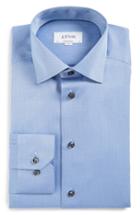 Men's Eton Contemporary Fit Geometric Dress Shirt - Blue